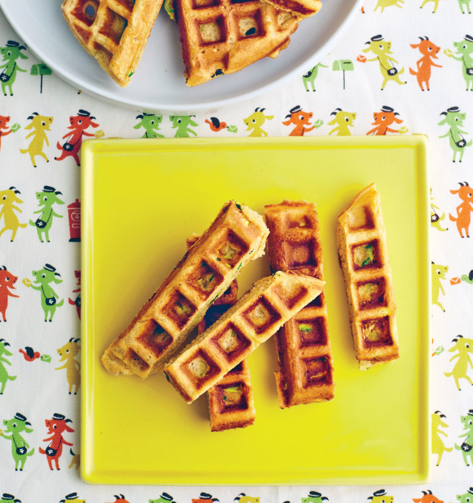 Baby Led Weaning Carrot and Cheese Waffles - Baby Led Feeding